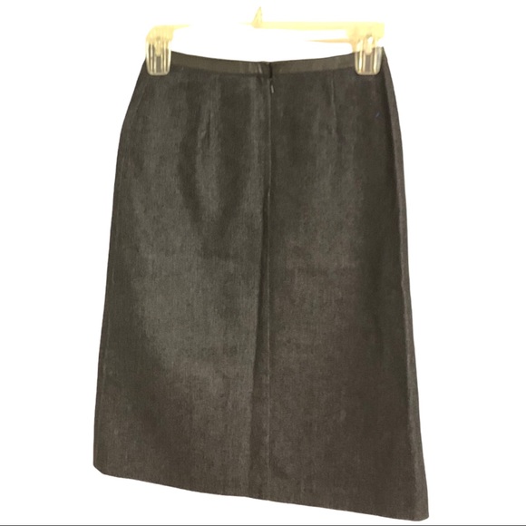 New with Tags Lizzy black denim pencil skirt with front zipper pockets size 6 - Picture 2 of 4